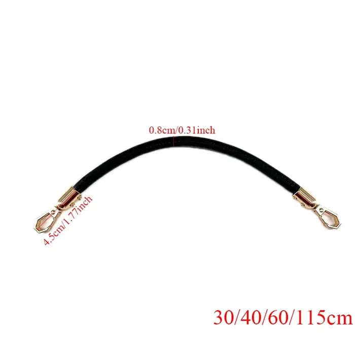 Sangle de sac à bandoulière en cuir souple 30/40/60cm