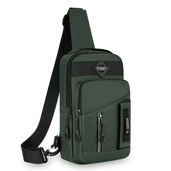 Sac de poitrine d'extérieur pour hommes – Sac à bandoulière en nylon élégant