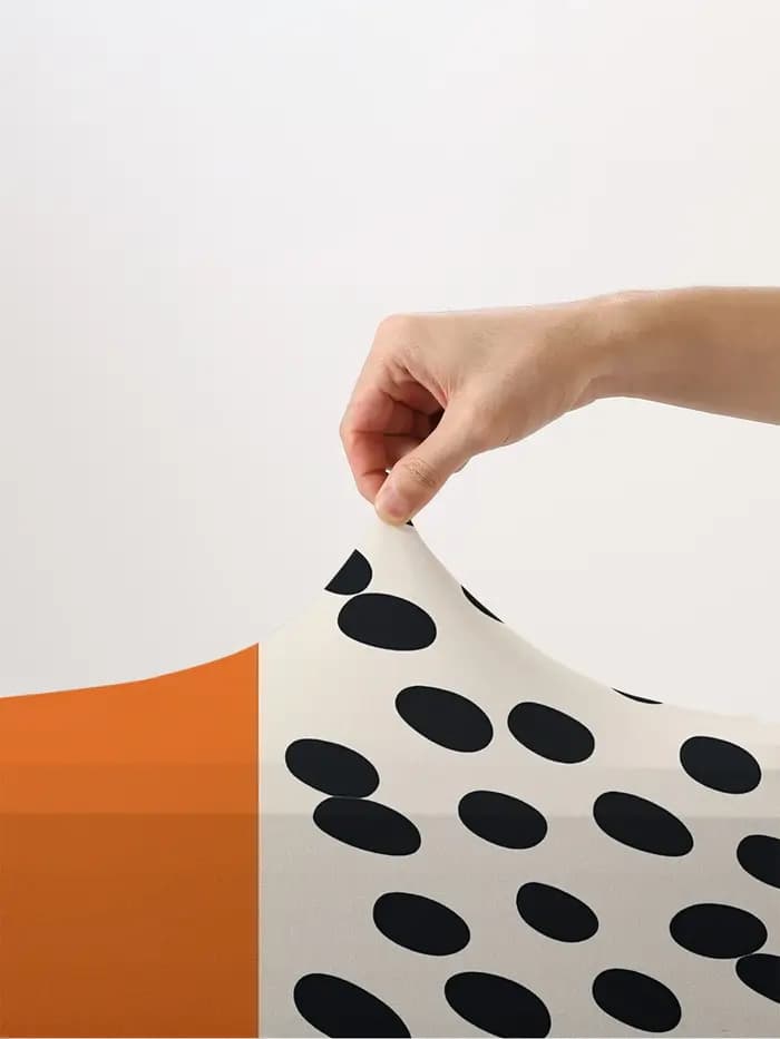 Housse de protection pour bagages contrastée de couleur orange