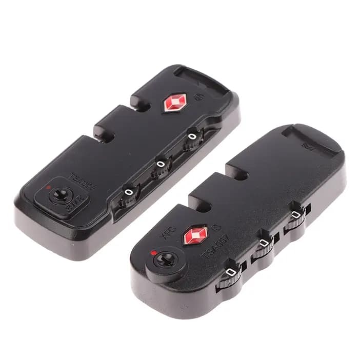 Cadenas de sécurité à combinaison à 3 chiffres TSA, serrure à mot de passe fixe, accessoire pour valise de voyage, bagages, armoire, casier