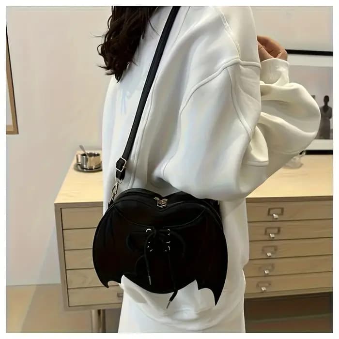 Sac à bandoulière en forme de chauve-souris pour femmes