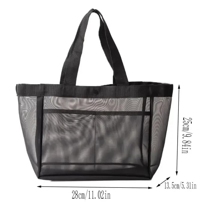Sac à main en gaze de couleur unie