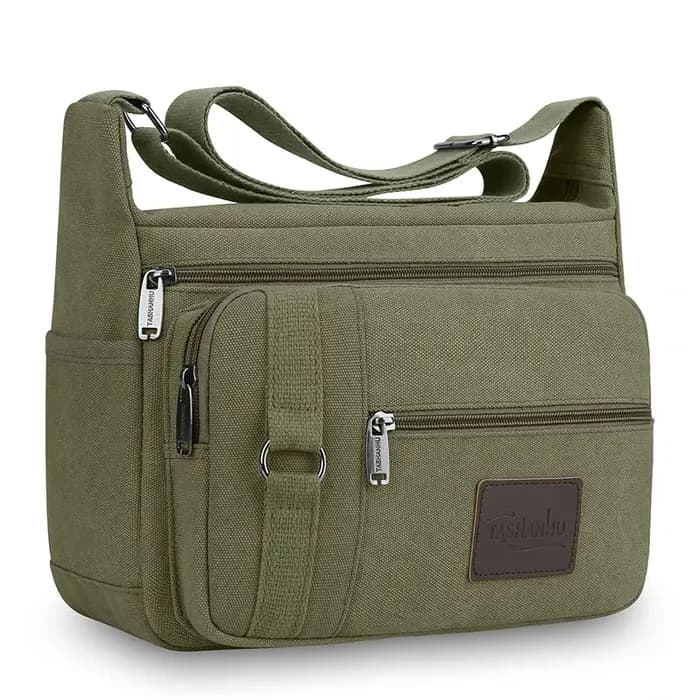 Sac à bandoulière en toile pour hommes – Sac messager élégant pour les voyages décontractés et l'uti