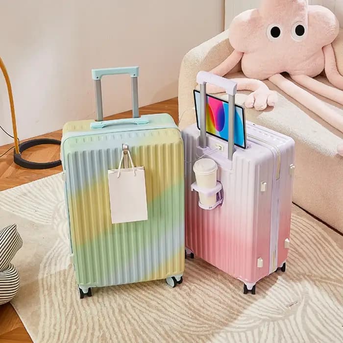 Valise à roulettes multifonctionnelle avec roues muettes
