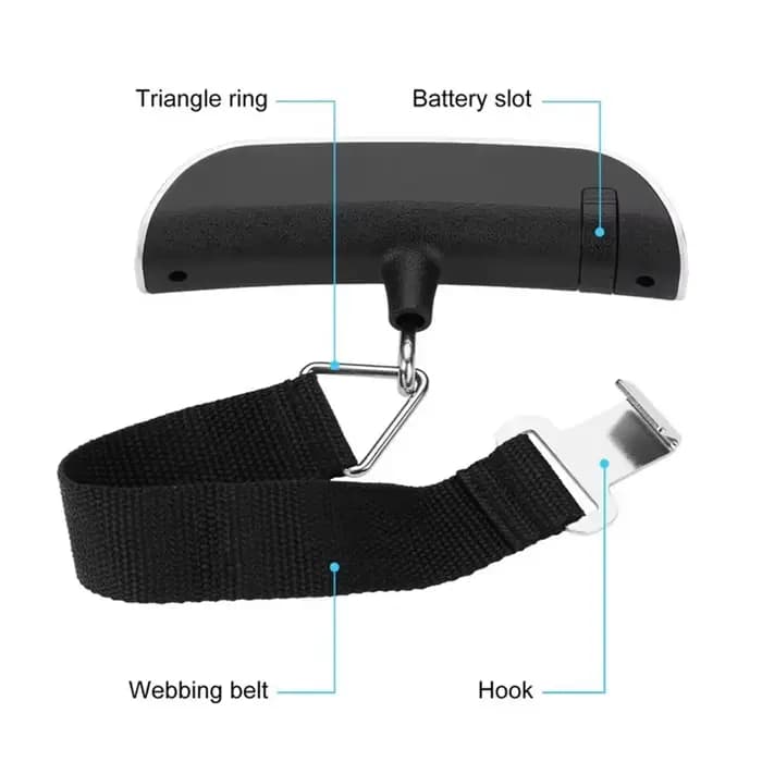 Balance suspendue Portable 50kg, balance électronique pour bagages à main, valise à affichage numérique, sac de voyage de 110lb, outils de pesage