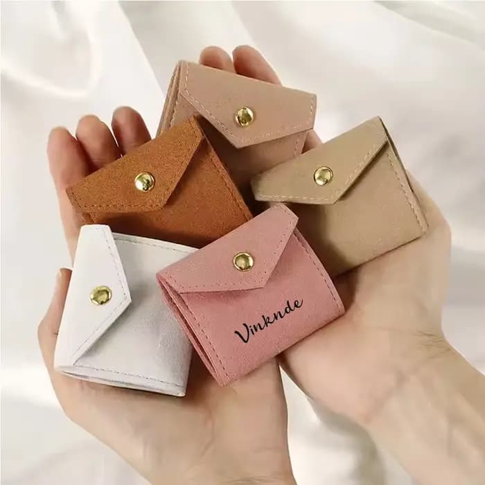 Sacs de rangement personnalisés en microfibre pour bijoux