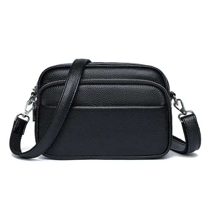 Luxe beaucoup de poche en cuir véritable femmes sacs à bandoulière femme sacs à Main en peau de vach