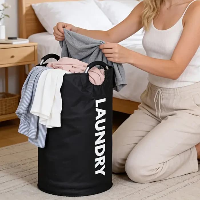 Sac de rangement pour linge 82L