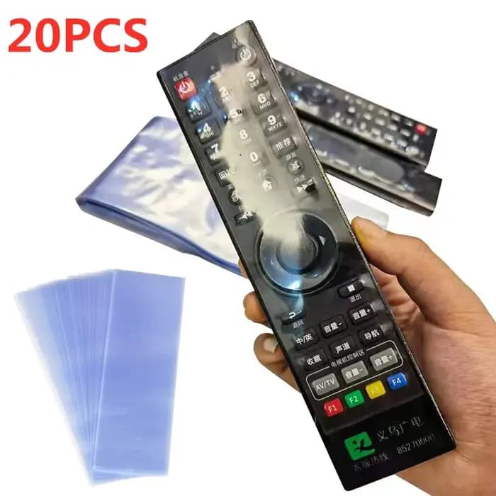 Sac en film rétractable transparent, étui de protection anti-poussière, housse pour TV, télécommande