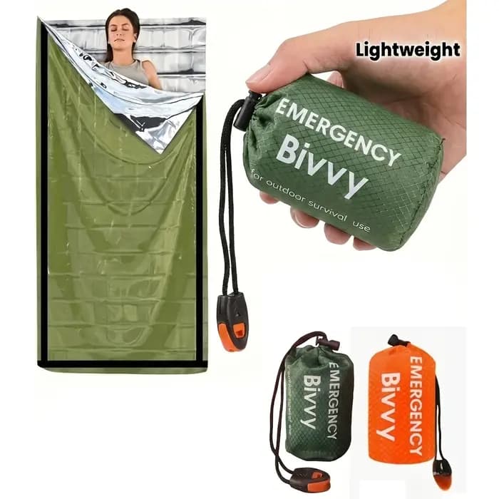 Ensemble de sacs de couchage d'urgence 3-en-1 pour voiture : légers