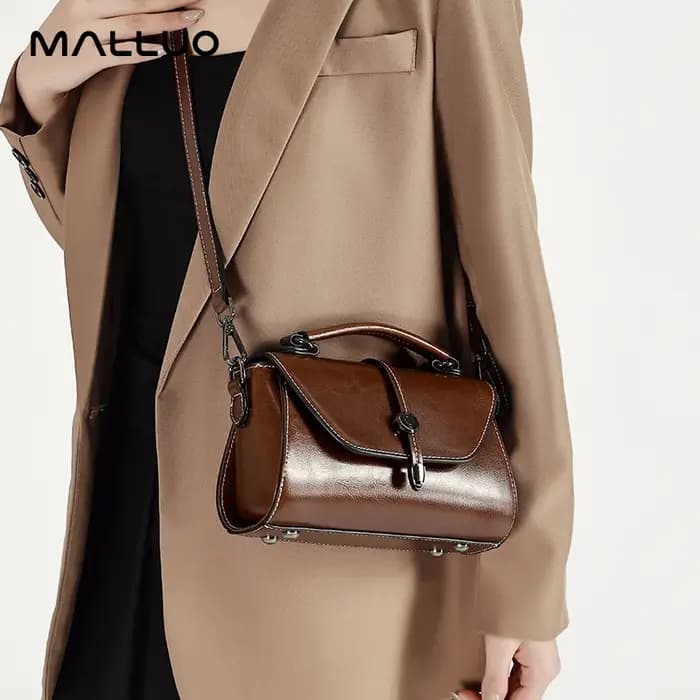 Sacs à bandoulière en cuir de vache souple et Durable pour femmes