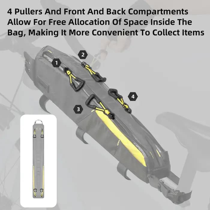 Rhinowalk – grand sac pour Tube supérieur de vélo