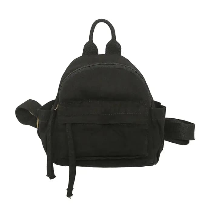 Mini sacs à dos en toile 100% coton pour femmes