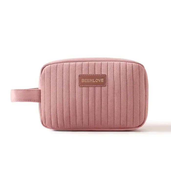 Sac de rangement pour maquillage en velours pour la saison froide