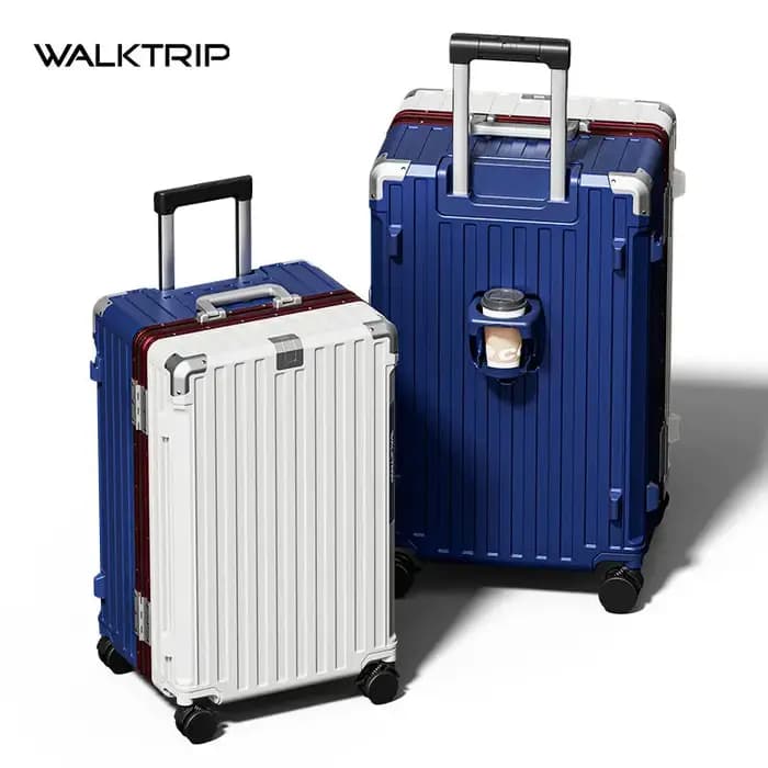 Valise de voyage de luxe, haute qualité, matériau PC épaissi, bagage à roulettes avec cadre en alumi