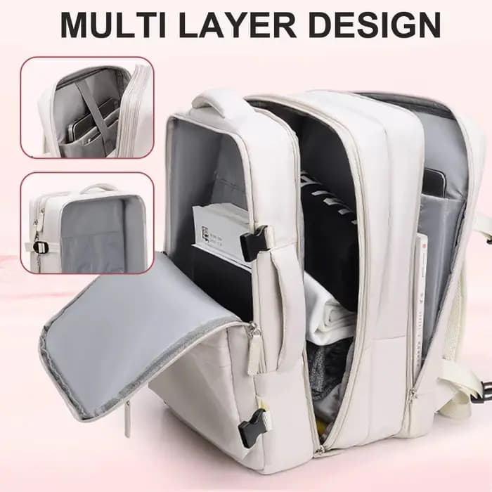 Buylor sac à dos de voyage femmes Easyjet sac à dos 45x35x20 cabine bagages sac à dos pour avion grande capacité sacs à main pour ordinateur portable