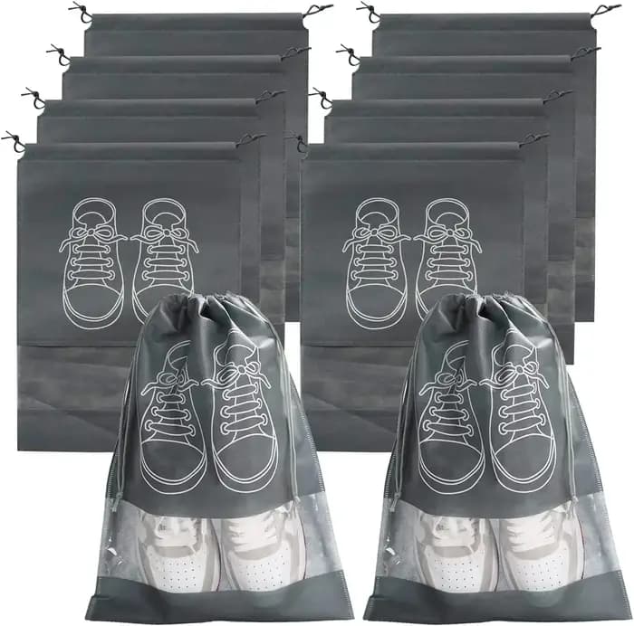 Sacs de rangement de chaussures, 10 pièces, sacs de rangement Non tissés, sac de placard Portable de
