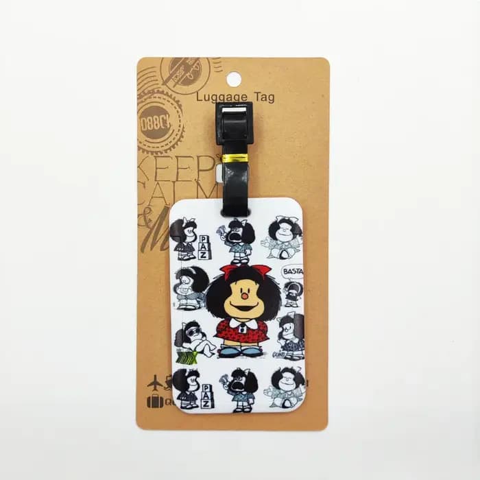 Étiquette de bagage Mafalda pour filles mignonnes
