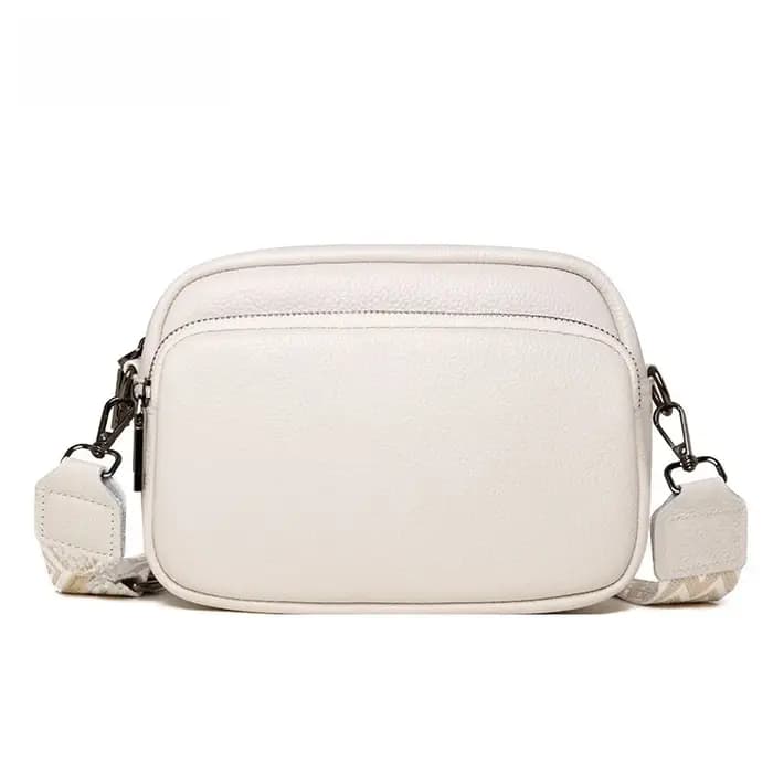 Sac bandoulière élégant en cuir véritable pour femme