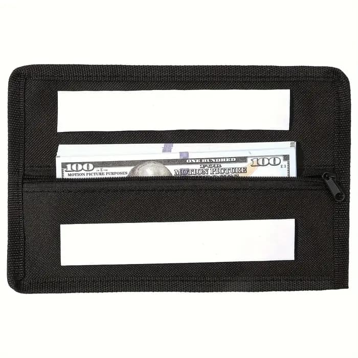 Sac de sécurité dissimulé - Un sac de stockage dissimulé pour objets de valeur avec adhésif puissant et fermeture éclair, adapté à de multiples scénarios.