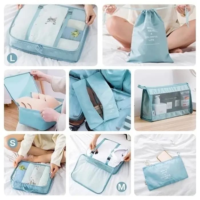 8 pièces/ensemble sacs de rangement pour voyage organisateur