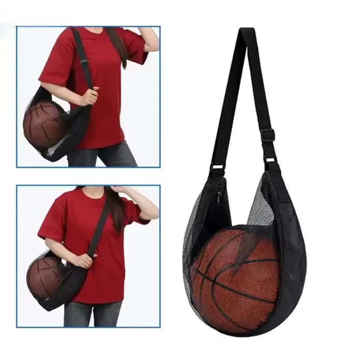 Sac de transport individuel pour ballon avec poche zippée