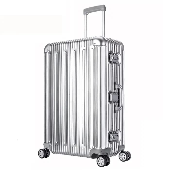 Nouvelle valise à roulettes rigide en alliage d'aluminium de haute qualité