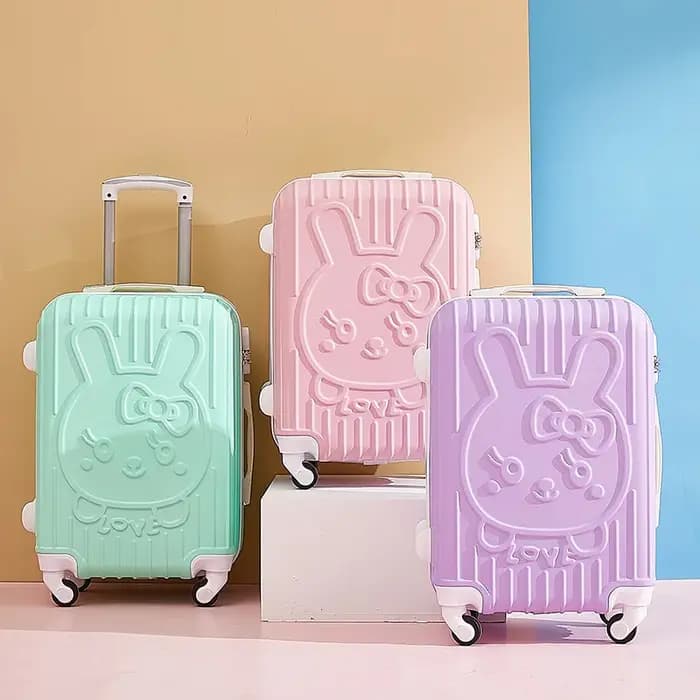 Sac à bagages à roulettes de dessin animé mignon