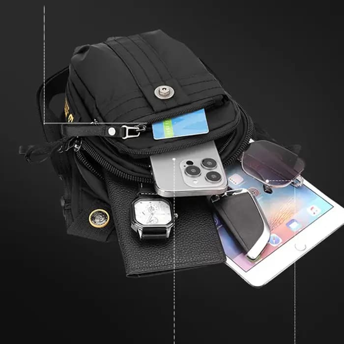 Hommes taille jambe sac Fanny Pack Sports de plein air moto cavalier voyage randonnée multi-poches en Nylon mâle goutte cuisse hanche ceinture sacs nouveau