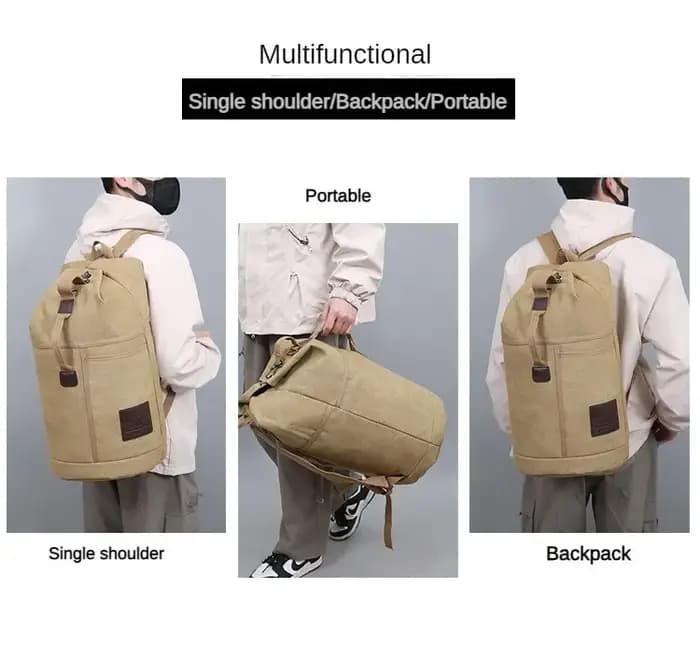 30L/60L sac de sport de plein air sac à dos toile sacs à dos sac d'école randonnée voyage
