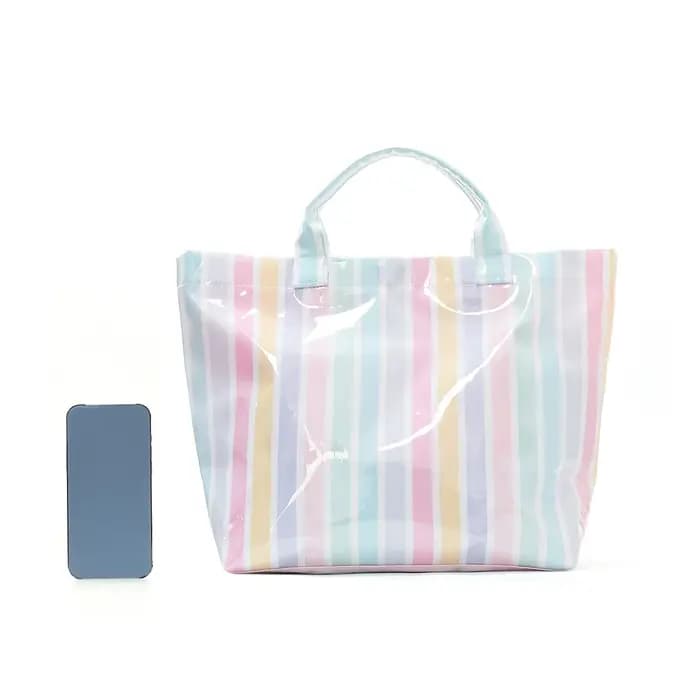 Sac fourre-tout rayé tendance pour femme