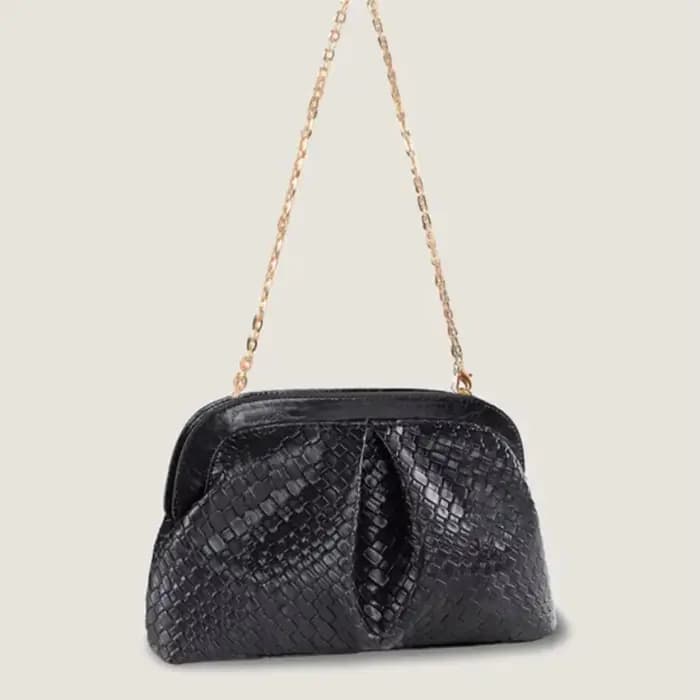 Sac à Texture tissée dorée de haute qualité