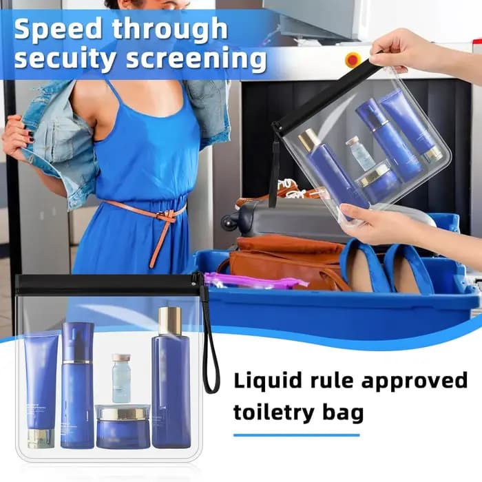 Sac de toilette transparent pour bagages