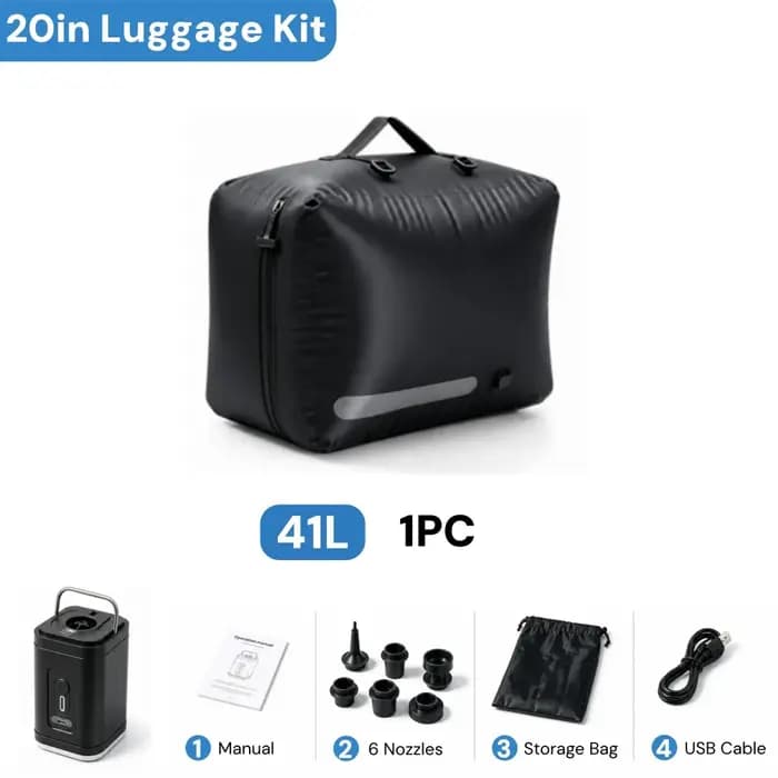 Sac de rangement sous vide pour bagages de voyage, économise 50 % d'espace, léger, réutilisable, sacs de compression pour vêtements d'extérieur, pour valises