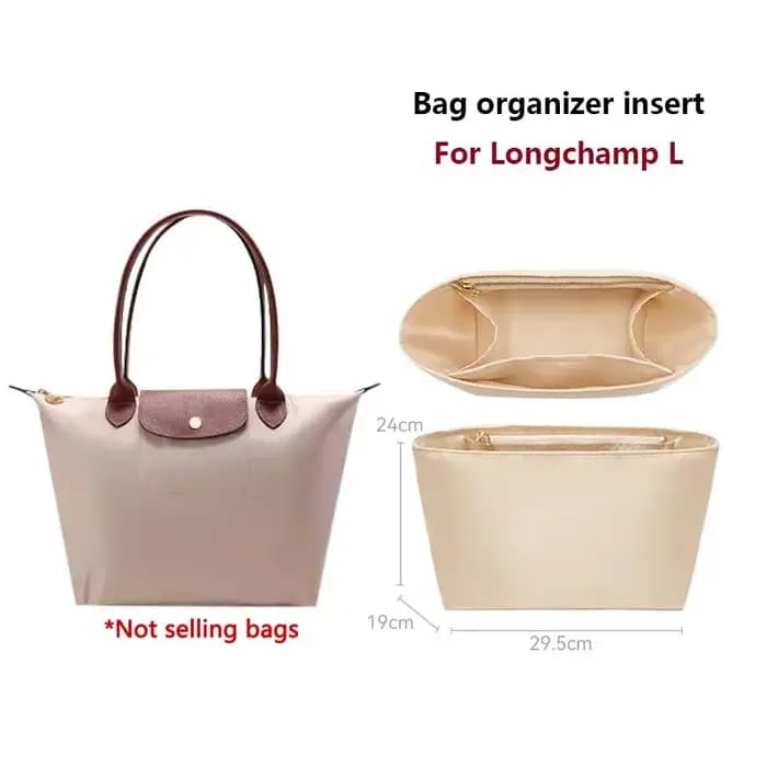 Insert organisateur de sac Durable pour Longchamp femmes sac en nylon matériel léger support de sac à main doublure sacs accessoires