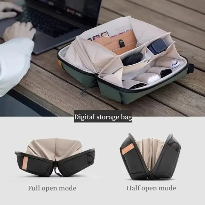 Sac de rangement de voyage, sac de toilette pour sports de plein air, avec séparation sec-humide, pochette de rangement étanche pour câbles et nécessités quotidiennes