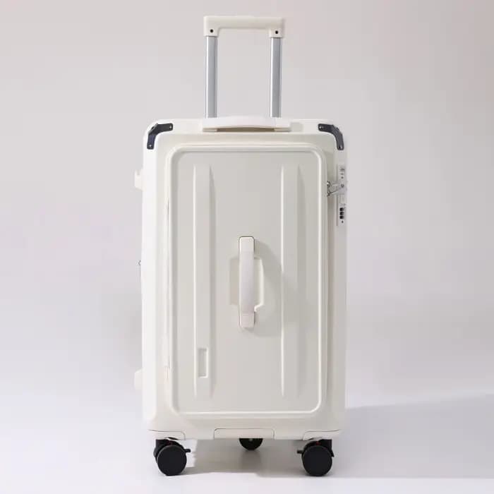 Valise à cinq roues anti-explosion, grande taille 28, extensible, avec fermeture éclair, ouverture l