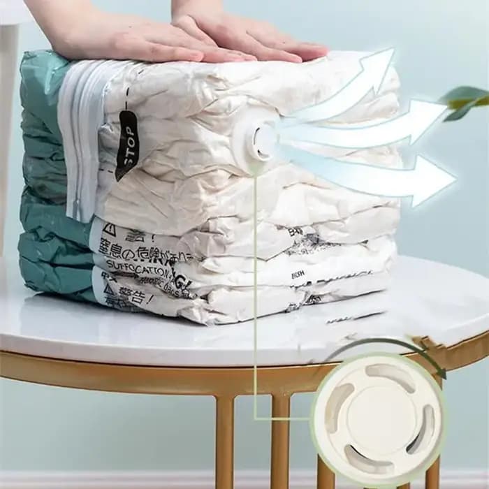 Sacs de rangement sous vide extra-larges sans pompe