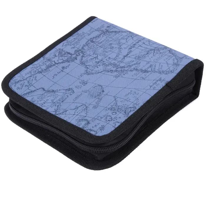 Sac de rangement en nylon avec motif de carte du monde