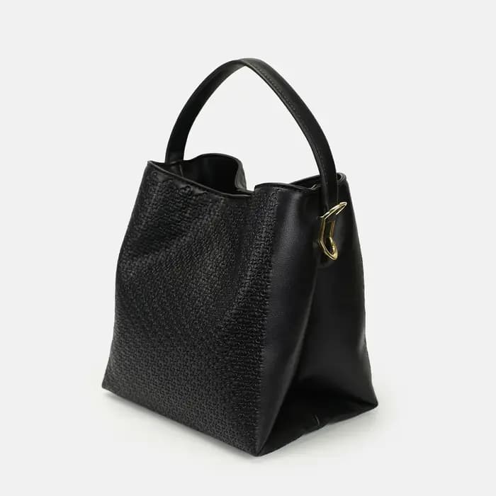 Sac seau CH Monogram avec poignée supérieure et bandoulière amovible pour le quotidien