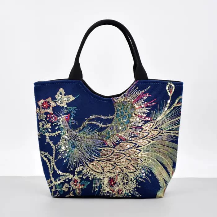 Phoenix-Sac à main brodé à paillettes