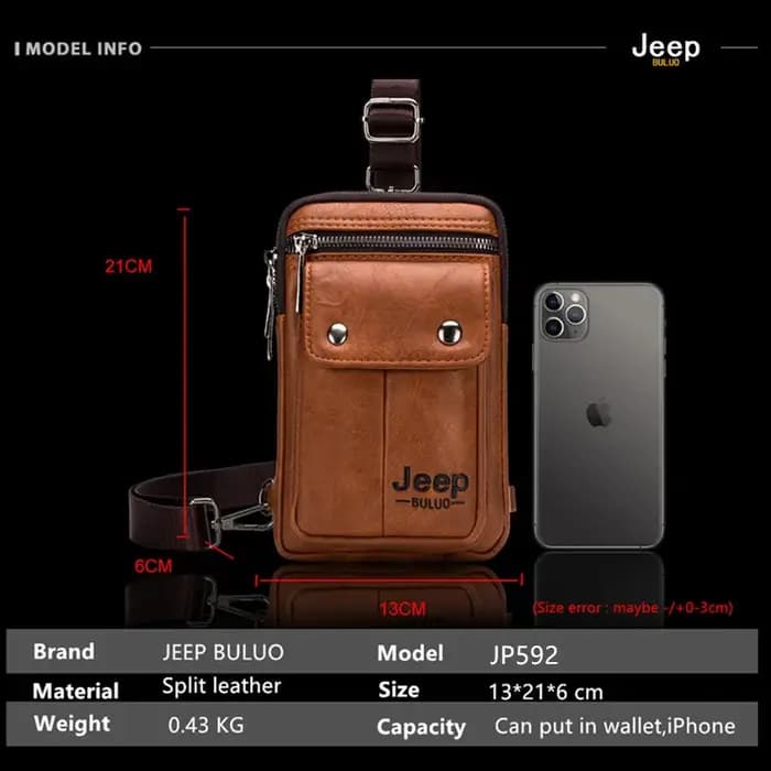 JEEP BULUO petit sac à bandoulière multifonction marque hommes sac