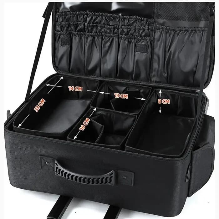 Valise de voyage brodée multicouche de grande taille
