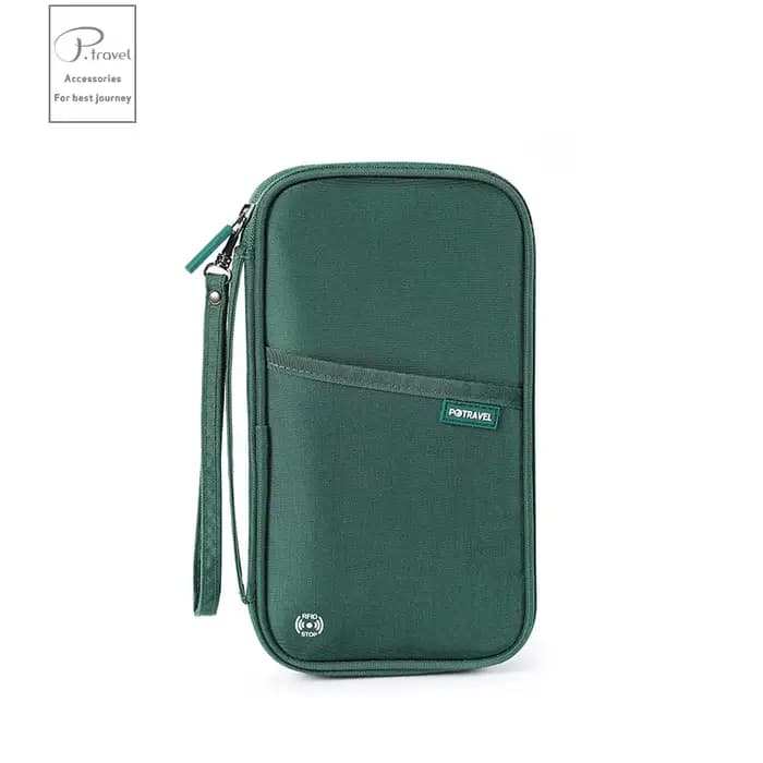 Sac de rangement de portefeuille de passeport de voyage avec porte-carte