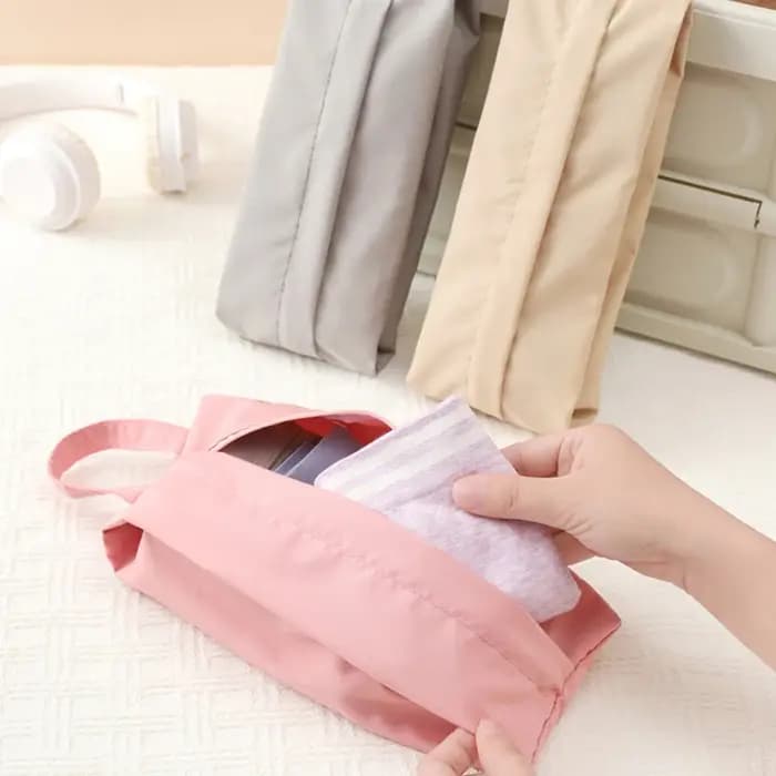 Houseeker Portable sac de rangement de voyage étanche cosmétiques articles de toilette organisateur chaussettes