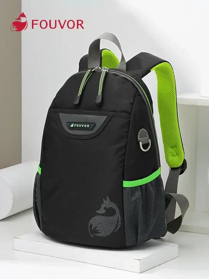 Fouvor femmes sport sac à dos petite toile noir voyage sac à dos tendance 2025 Nylon imperméable décontracté mode femme sacs 2717-15