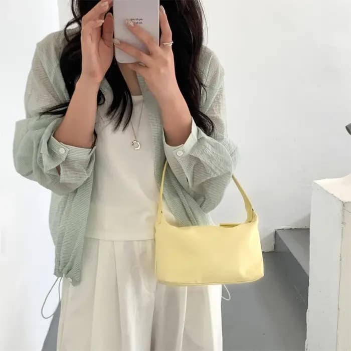 Nouveau sac à main baguette en nylon pour femme