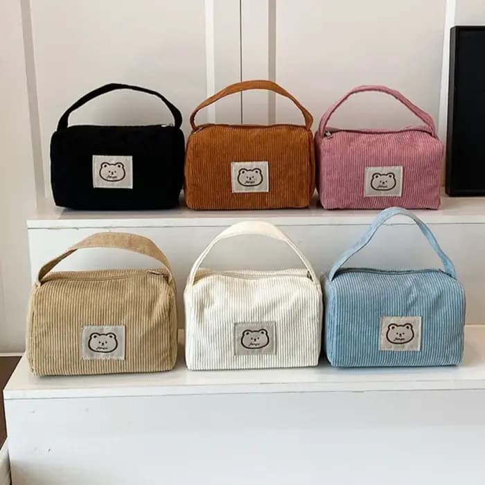 Sacs à cosmétiques en peluche pour femmes