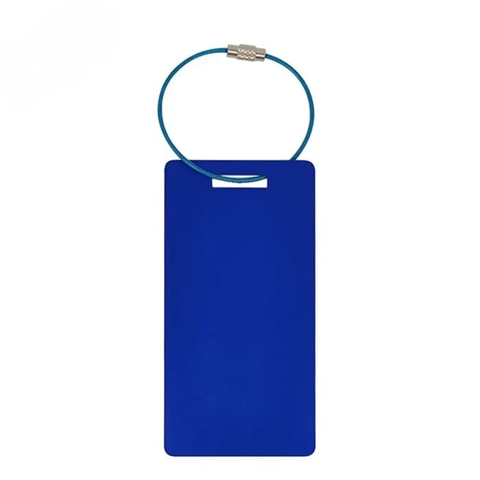 Étiquettes de bagages en métal personnalisées, noms gravés au Laser, images, Logos, étiquettes de ba