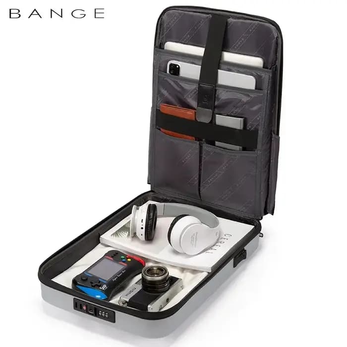 BANGE sac à dos multifonction série coque dure hommes Anti-vol étanche ordinateur portable mâle sac